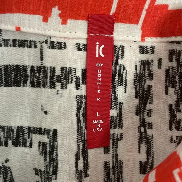 IC by CONNIE K Collection Textured Geo Print Jacket Womens Size Large NWT $178 - Picture 5 of 7